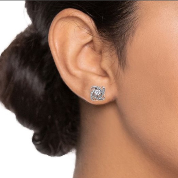 NIB 1/10 Carat T.W Diamond Fashion Post Earrings - Picture 3 of 6